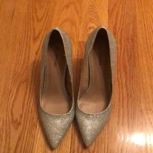 Silver sparkly shoes